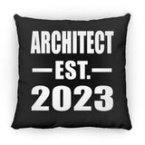 Architect Established EST. 2023 - Throw Pillow Black