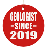 Geologist Since 2019 - Circle Ornament