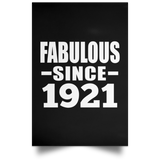 103rd Birthday Fabulous Since 1921 - Poster Portrait