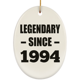 30th Birthday Legendary Since 1994 - Oval Ornament