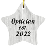 Optician Established Est. 2022 - Star Ornament F