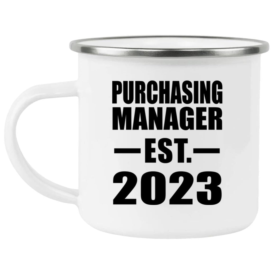 Purchasing Manager Established EST. 2023 - 12oz Camping Mug