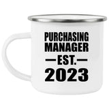 Purchasing Manager Established EST. 2023 - 12oz Camping Mug