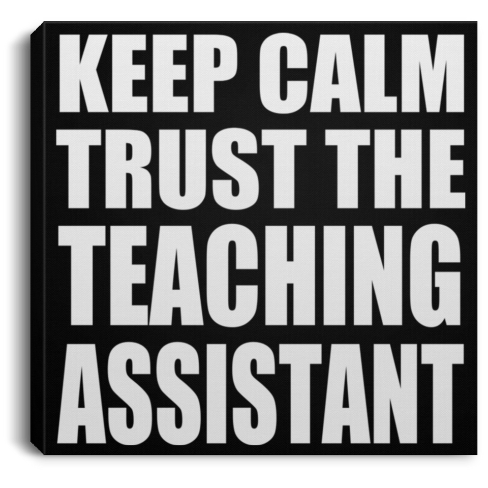 Keep Calm and Trust The Teaching Assistant - Canvas Square