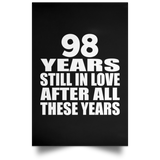 98th Anniversary 98 Years Still In Love After These Years - Poster Portrait