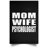 Mom Wife Psychologist - Poster Portrait