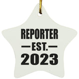 Reporter Established EST. 2023 - Star Ornament