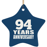 94th Anniversary 94 Years - Star Ornament