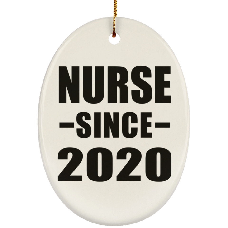 Nurse Since 2020 - Oval Ornament
