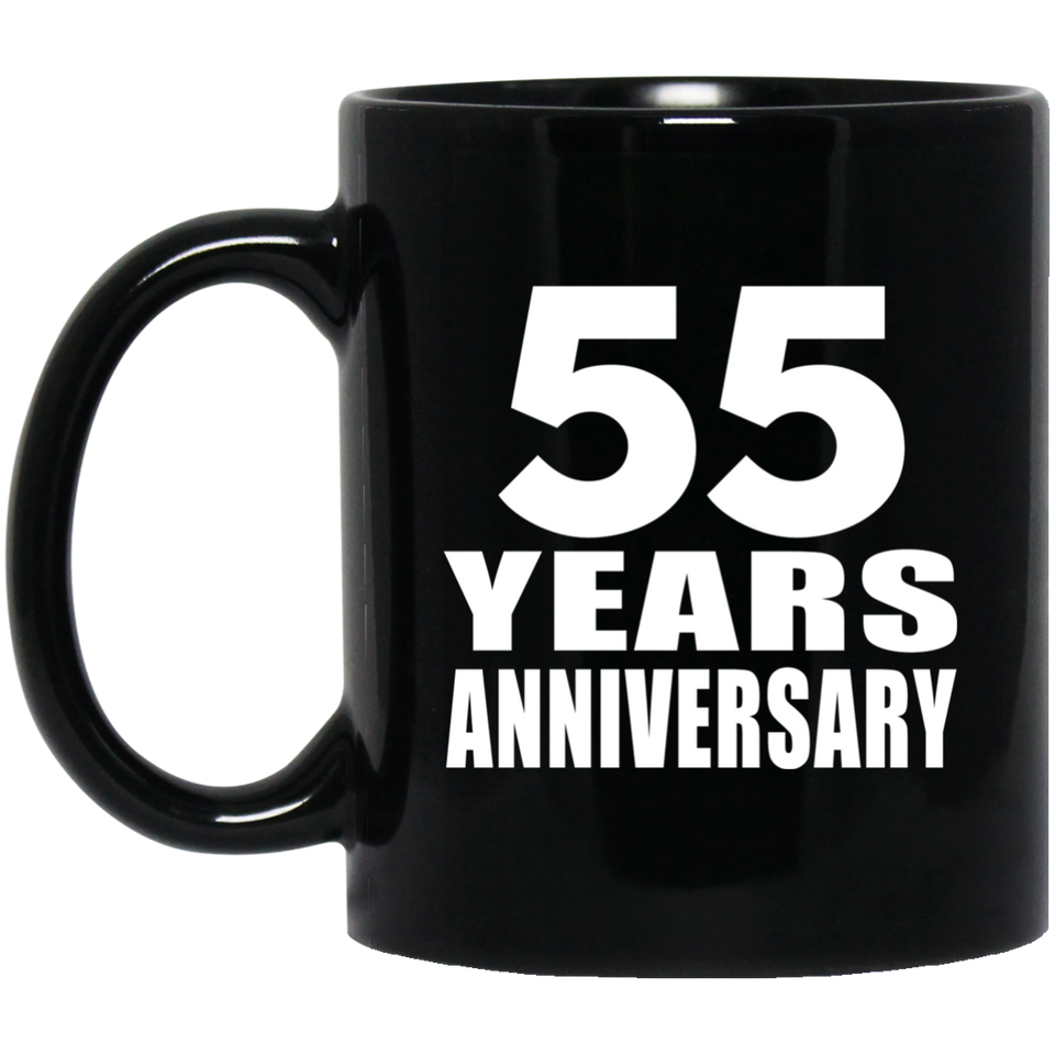 55th Anniversary 55 Years - 11 Oz Coffee Mug Black