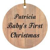 Patricia Baby's First Christmas - Circle Ornament C