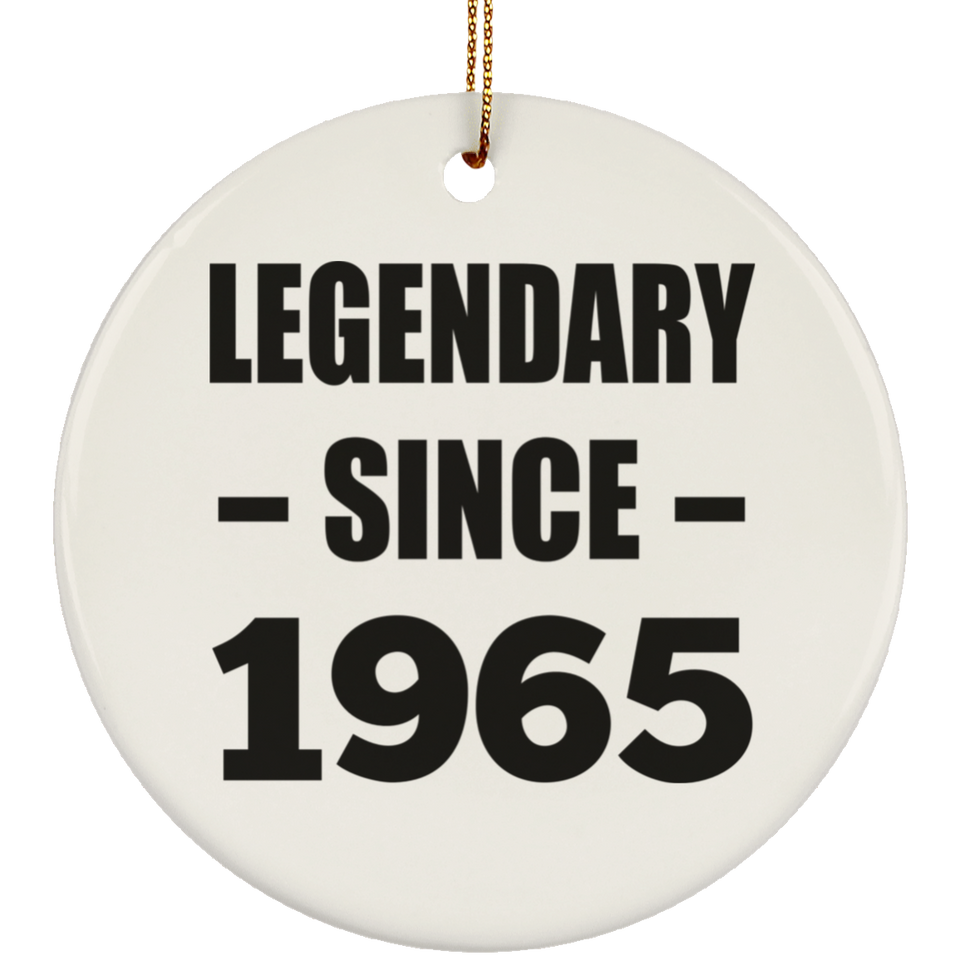 59th Birthday Legendary Since 1965 - Circle Ornament