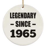 59th Birthday Legendary Since 1965 - Circle Ornament