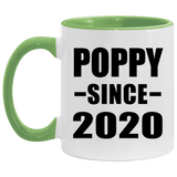 Poppy Since 2020 - 11oz Accent Mug Green