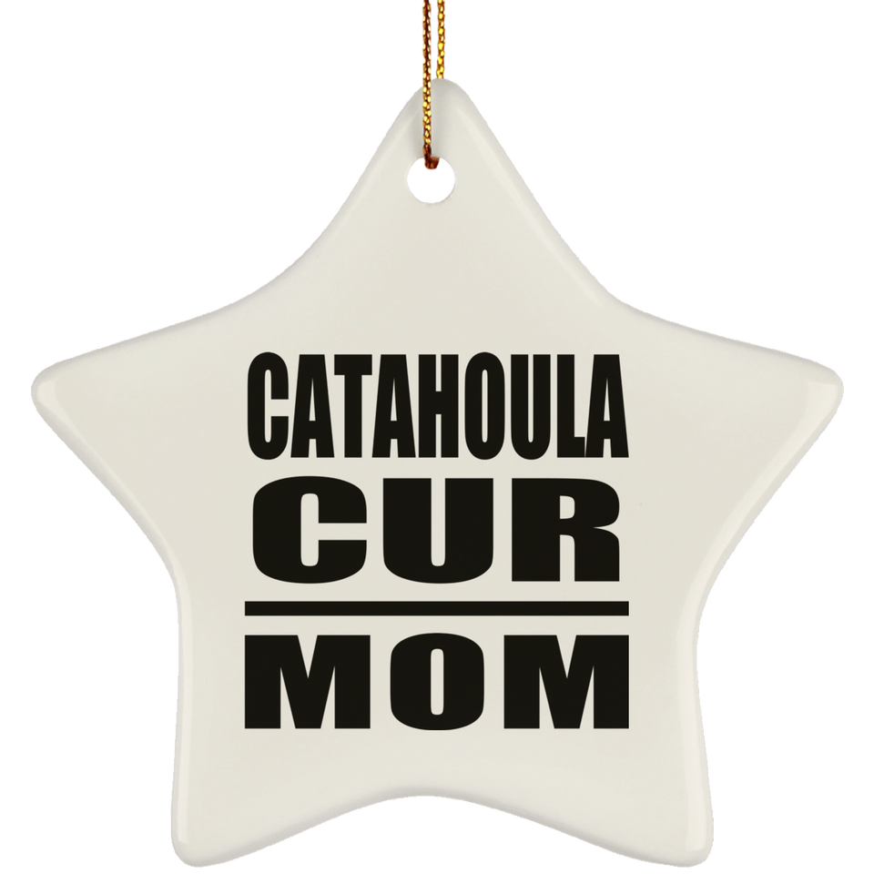 Catahoula Cur Mom - Star Ornament