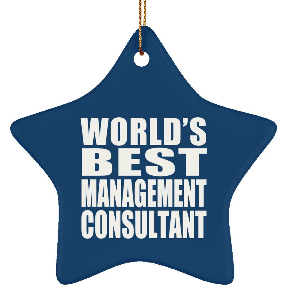 World's Best Management Consultant - Star Ornament