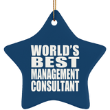 World's Best Management Consultant - Star Ornament
