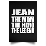 Jean The Mom The Hero The Legend - Poster Portrait