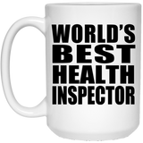 World's Best Health Inspector - 15 Oz Coffee Mug