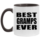 Best Gramps Ever - 11oz Accent Mug Black