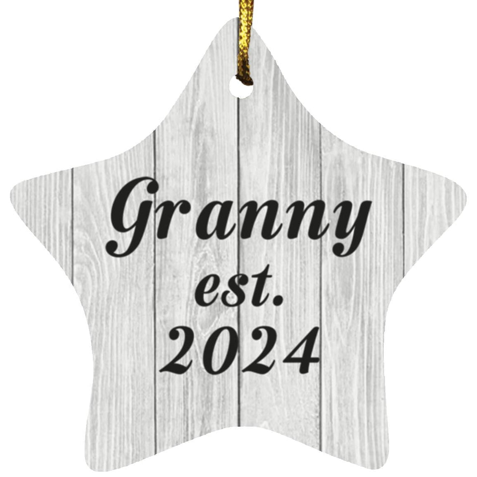 Granny Established Est. 2024 - Star Ornament F