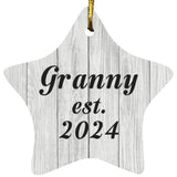 Granny Established Est. 2024 - Star Ornament F