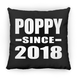Poppy Since 2018 - Throw Pillow Black