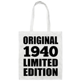 84th Birthday Original 1940 Limited Edition - Tote Bag White