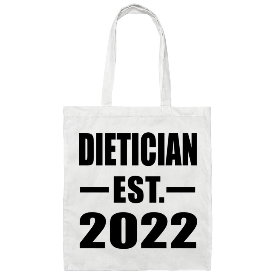 Dietician Established EST. 2022 - Tote Bag White