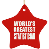World's Greatest Statistician - Star Ornament