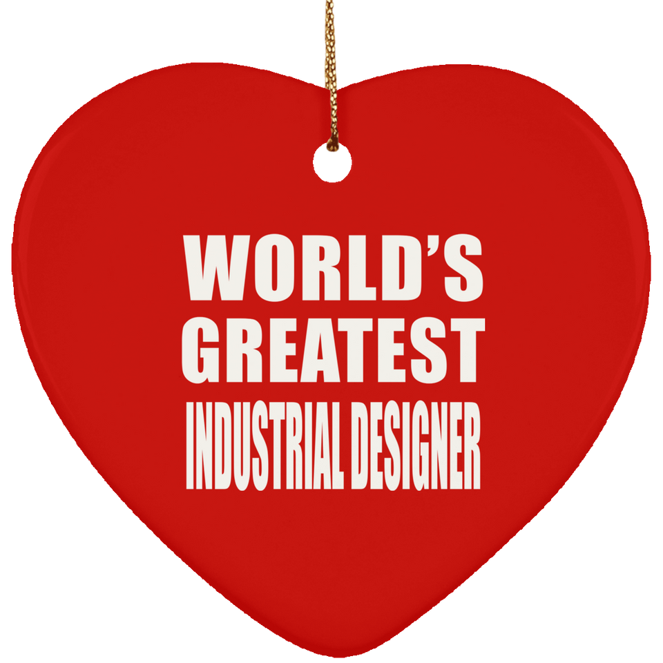 World's Greatest Industrial Designer - Heart Ornament