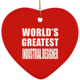 World's Greatest Industrial Designer - Heart Ornament