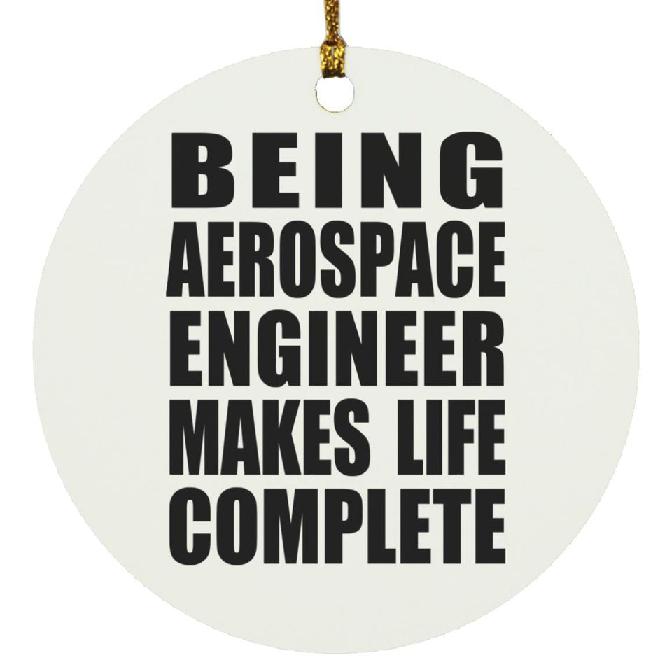 Being Aerospace Engineer Makes Life Complete - Circle Ornament
