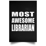 Most Awesome Librarian - Poster Portrait