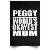 Peggy World's Okayest Mum - Poster Portrait