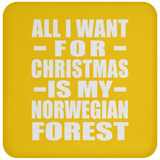 All I Want For Christmas Is My Norwegian Forest - Coaster