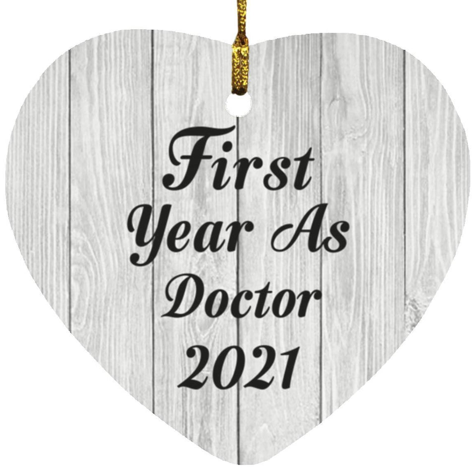 First Year As Doctor 2021 - Heart Ornament F