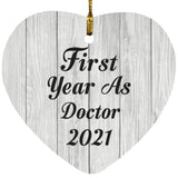 First Year As Doctor 2021 - Heart Ornament F