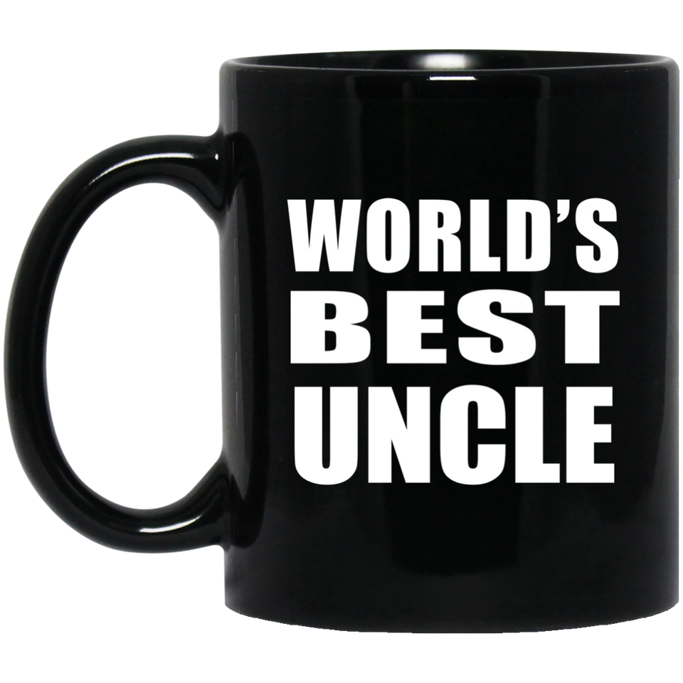 World's Best Uncle - 11 Oz Coffee Mug Black