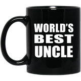 World's Best Uncle - 11 Oz Coffee Mug Black