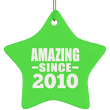 14th Birthday Amazing Since 2010 - Star Ornament