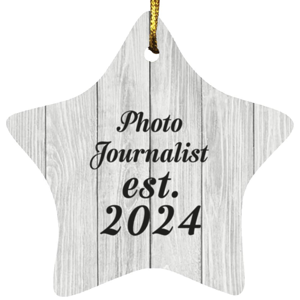 Photo Journalist Established Est. 2024 - Star Ornament F