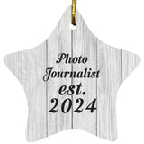 Photo Journalist Established Est. 2024 - Star Ornament F