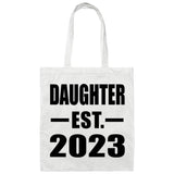 Daughter Established EST. 2023 - Tote Bag White