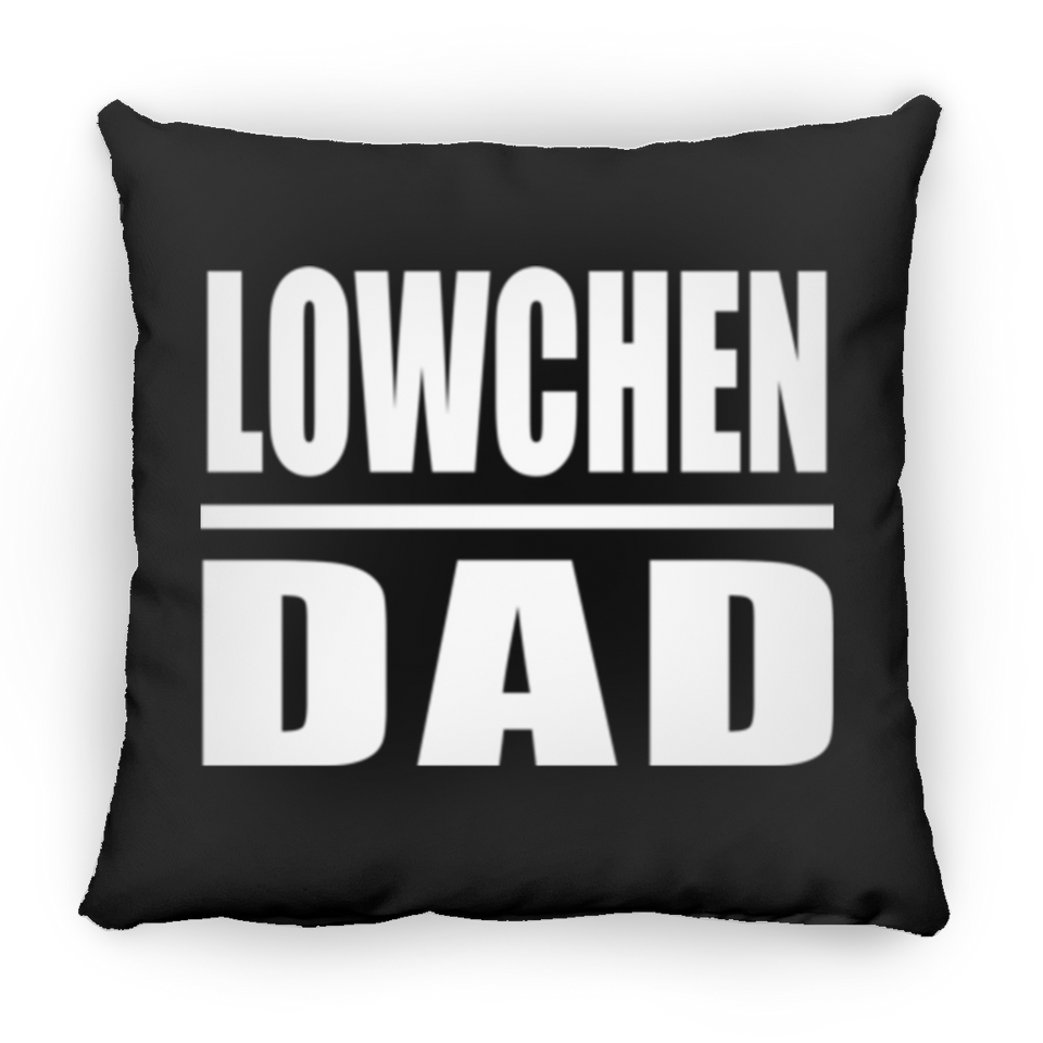 Lowchen Dad - Throw Pillow Black