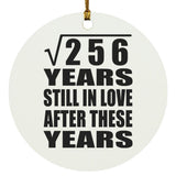 16th Anniversary Square Root of 256 Years Still In Love - Circle Ornament