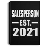 Salesperson Established EST. 2021 - Canvas Portrait