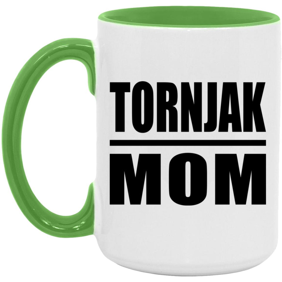 Tornjak Mom - 15oz Accent Mug Green