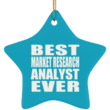 Best Market Research Analyst Ever - Star Ornament
