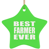 Best Farmer Ever - Star Ornament